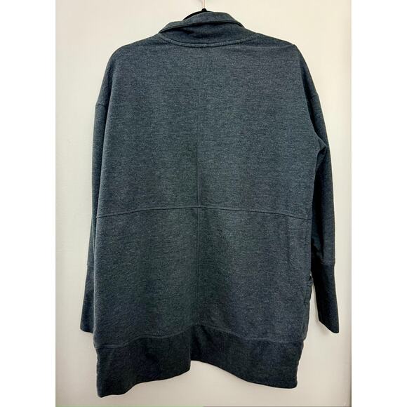 Eddie Bauer Loungewear Capsule Minimalist Camp Fleece Open Cardigan Sweater L - Picture 10 of 14